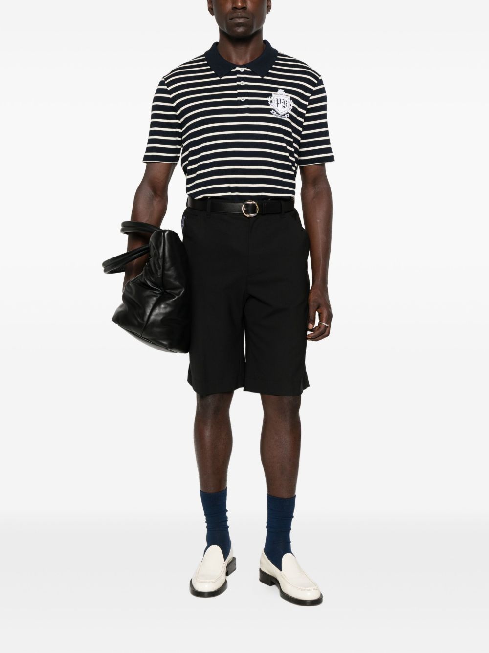 Striped Black Polo Shirt