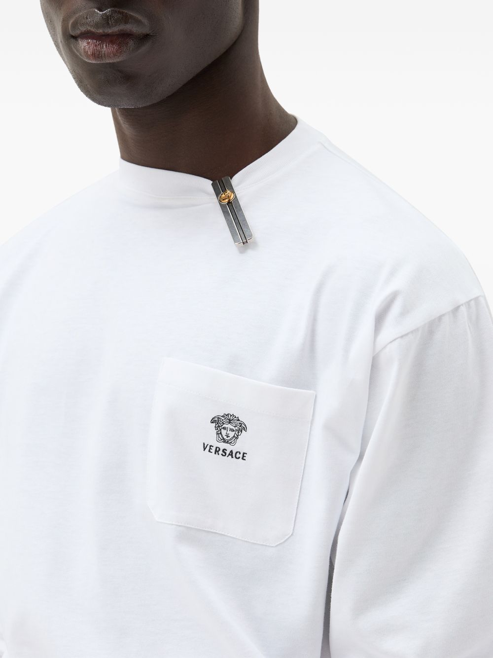 Relaxed Fit Long-Sleeved White Shirt
