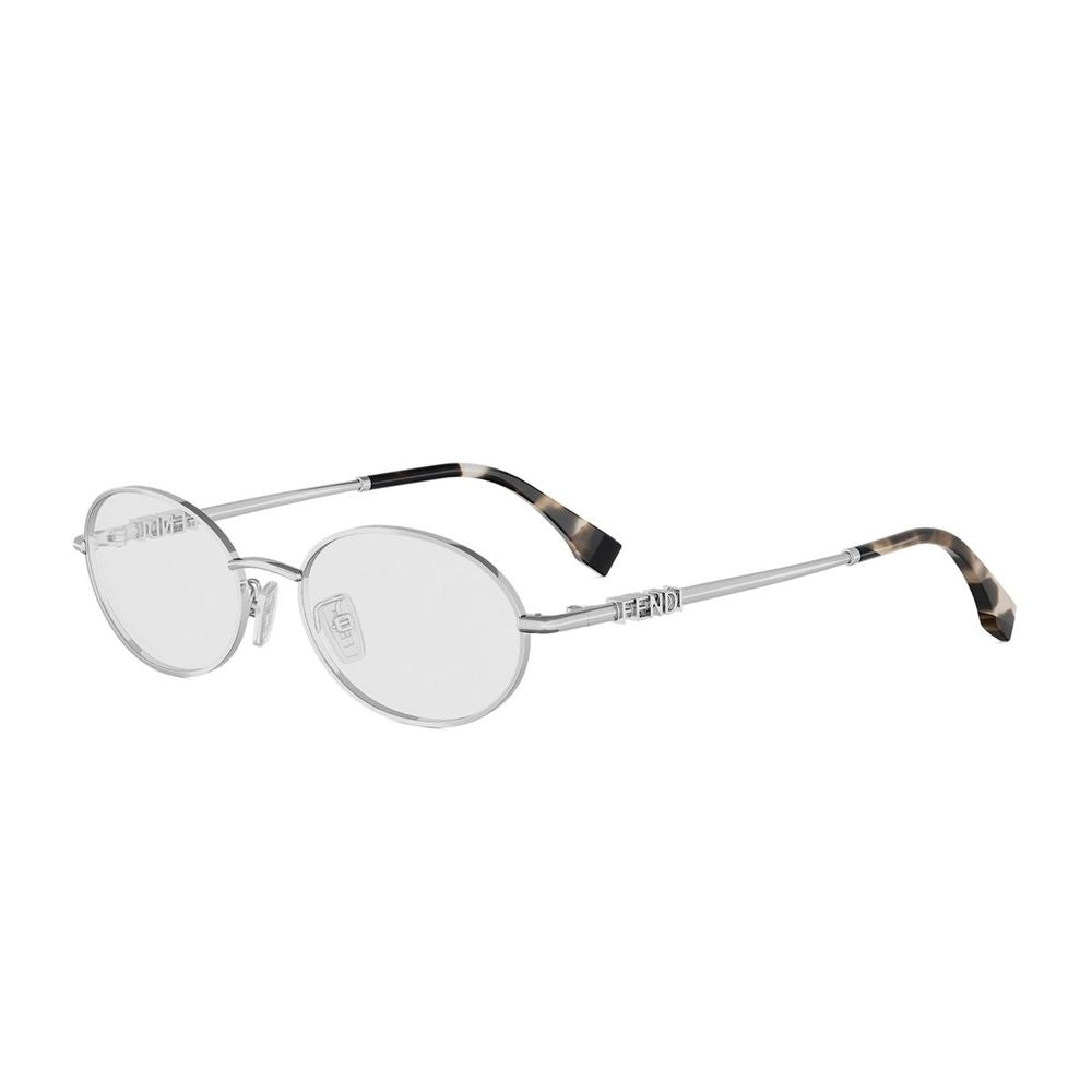 Fe50140U Fendigraphy Oval Silver Glasses