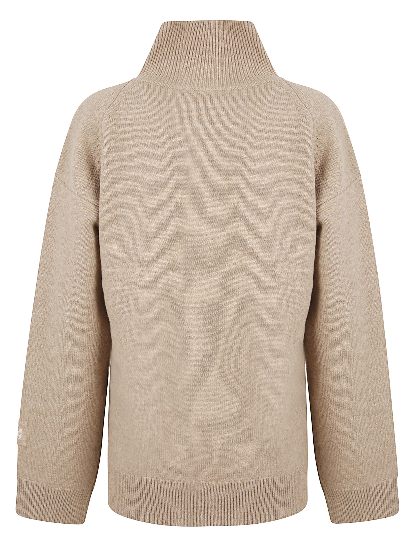 High Ribbed Mock Neck Sweater