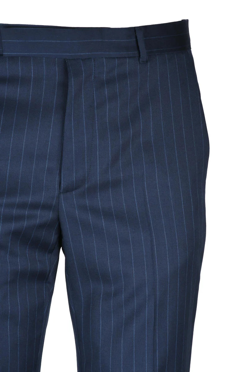 Classic Wool Trousers - Blue