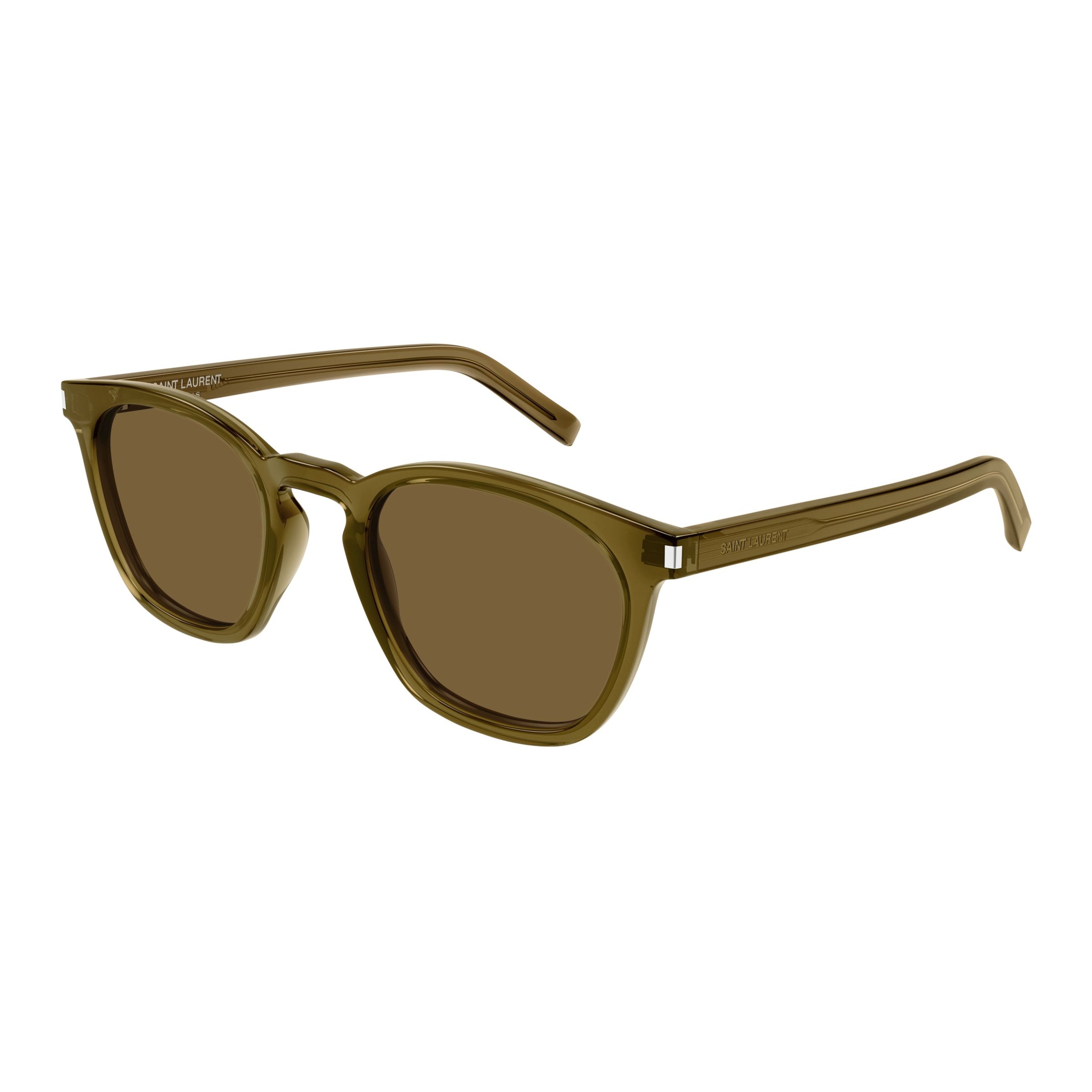 Sl 28 Translucent Olive Green Acetate Sunglasses