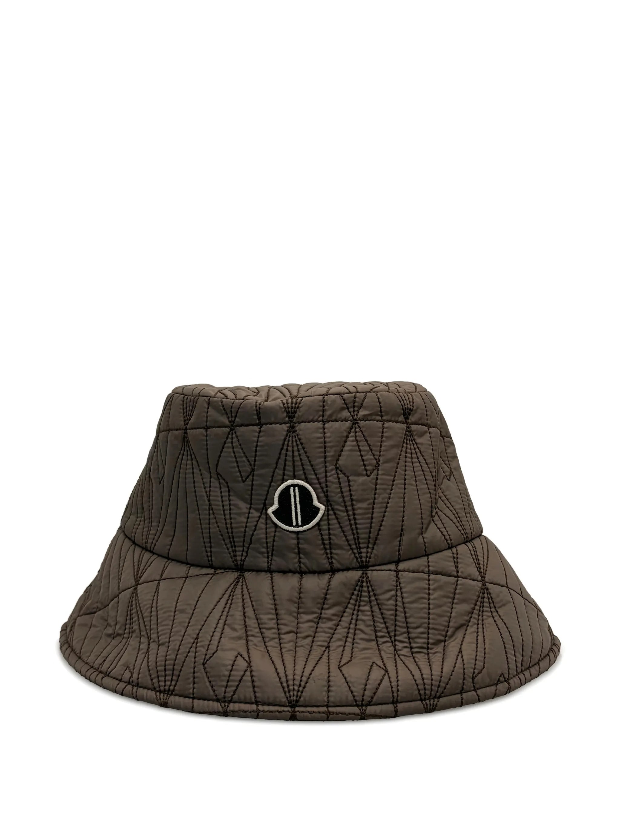 Brown Quilted Bucket Hat