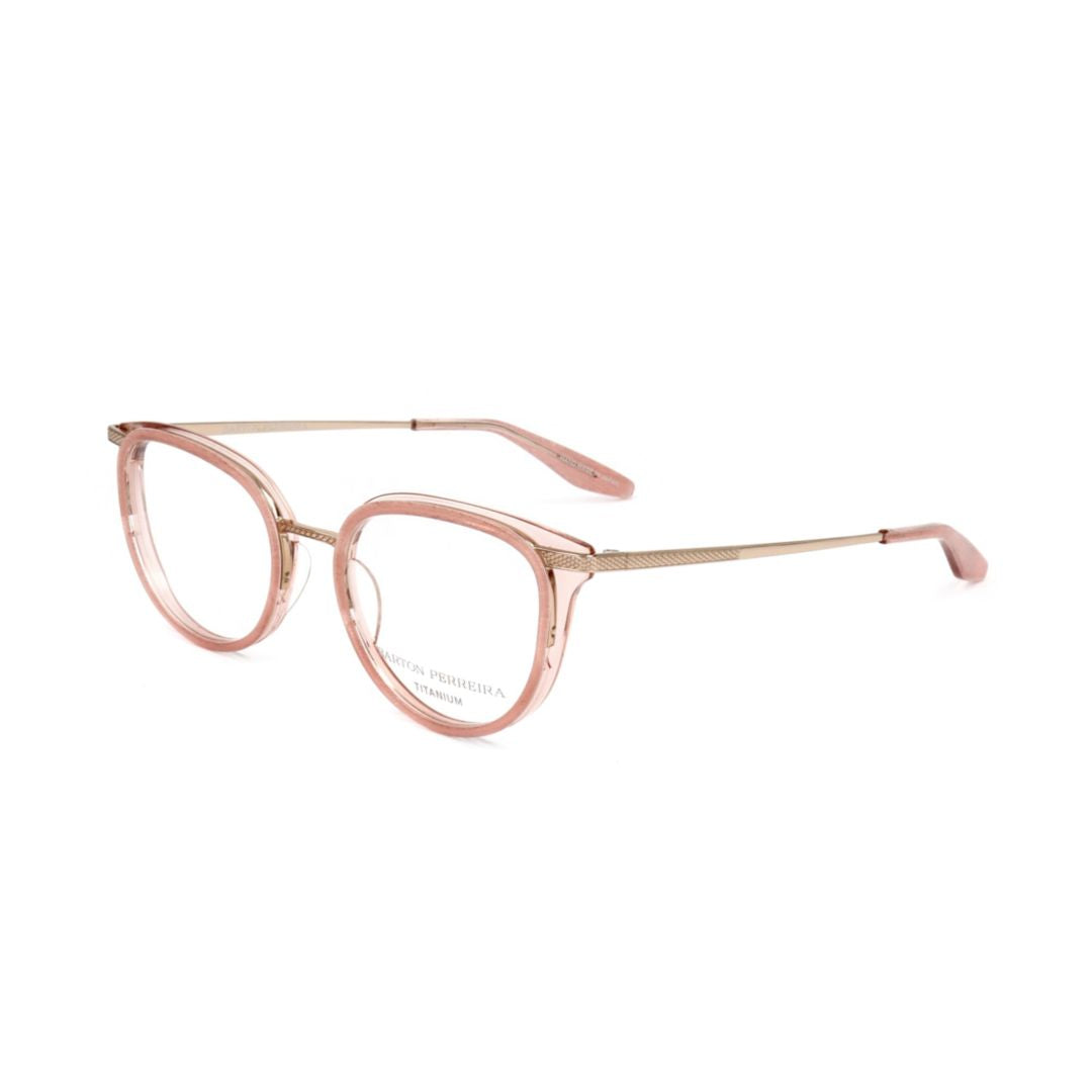 Bp5057 491xf Rounded Frame Eyeglasses with Textured Metallic Temples