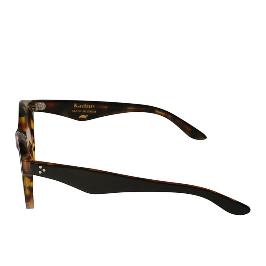 Thick Rounded Tortoiseshell Sunglasses with Curved Temples