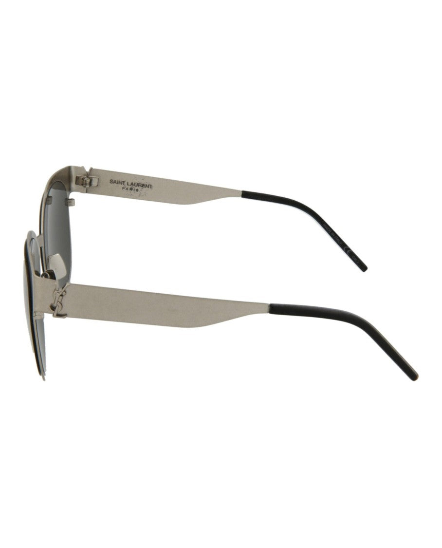 Round-Frame Metal Sunglasses