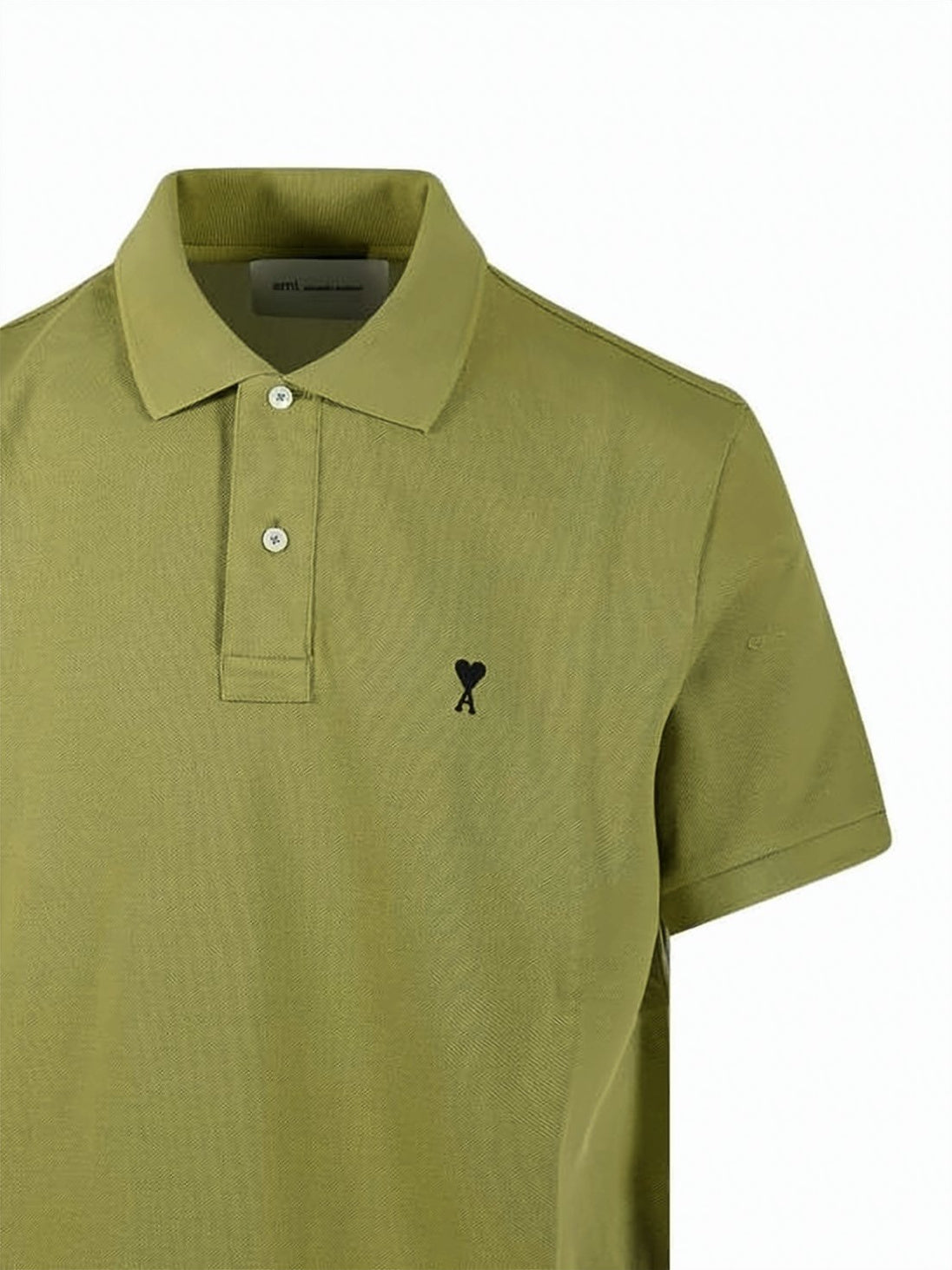 Short-Sleeve Polo Shirt with Heart Logo Detail