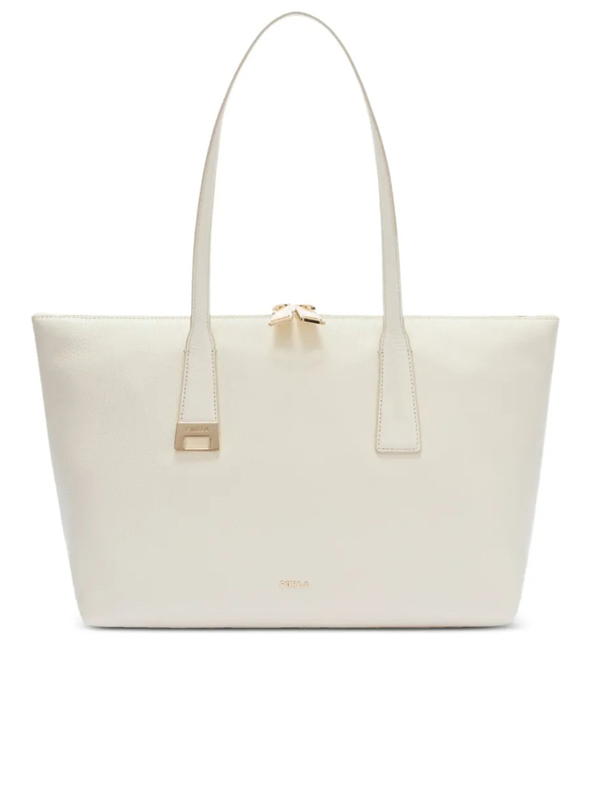 Olivia M Tote Structured Smooth Leather Tote