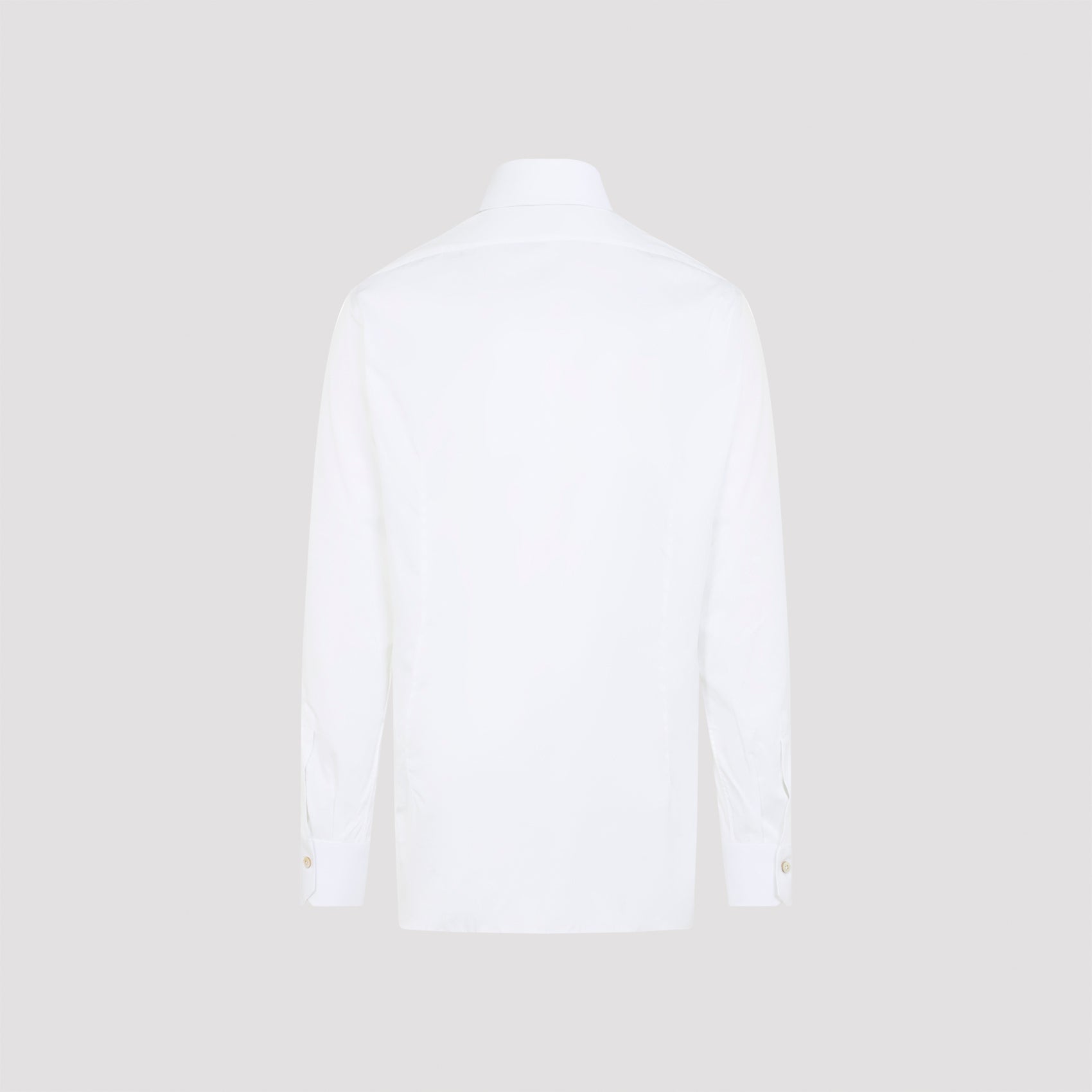 Whtie Cotton Classic Fit Shirt