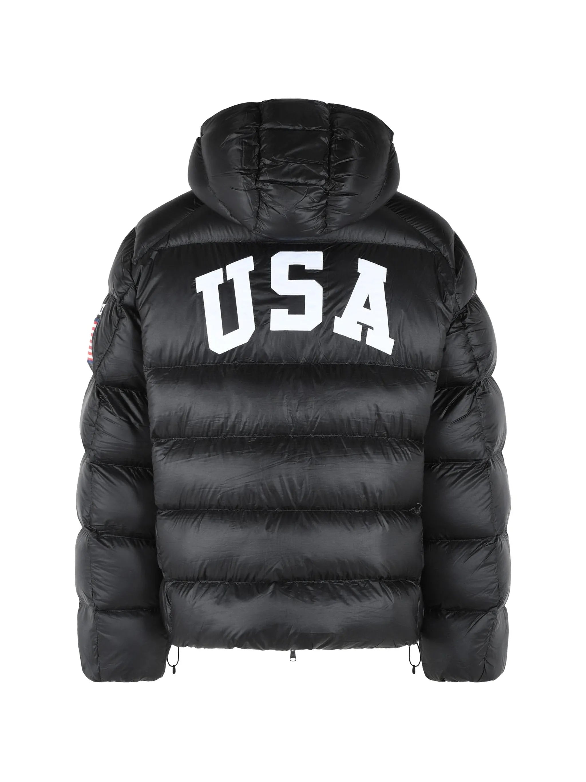 Black Bomber Jacket Quilted Puffer Jacket