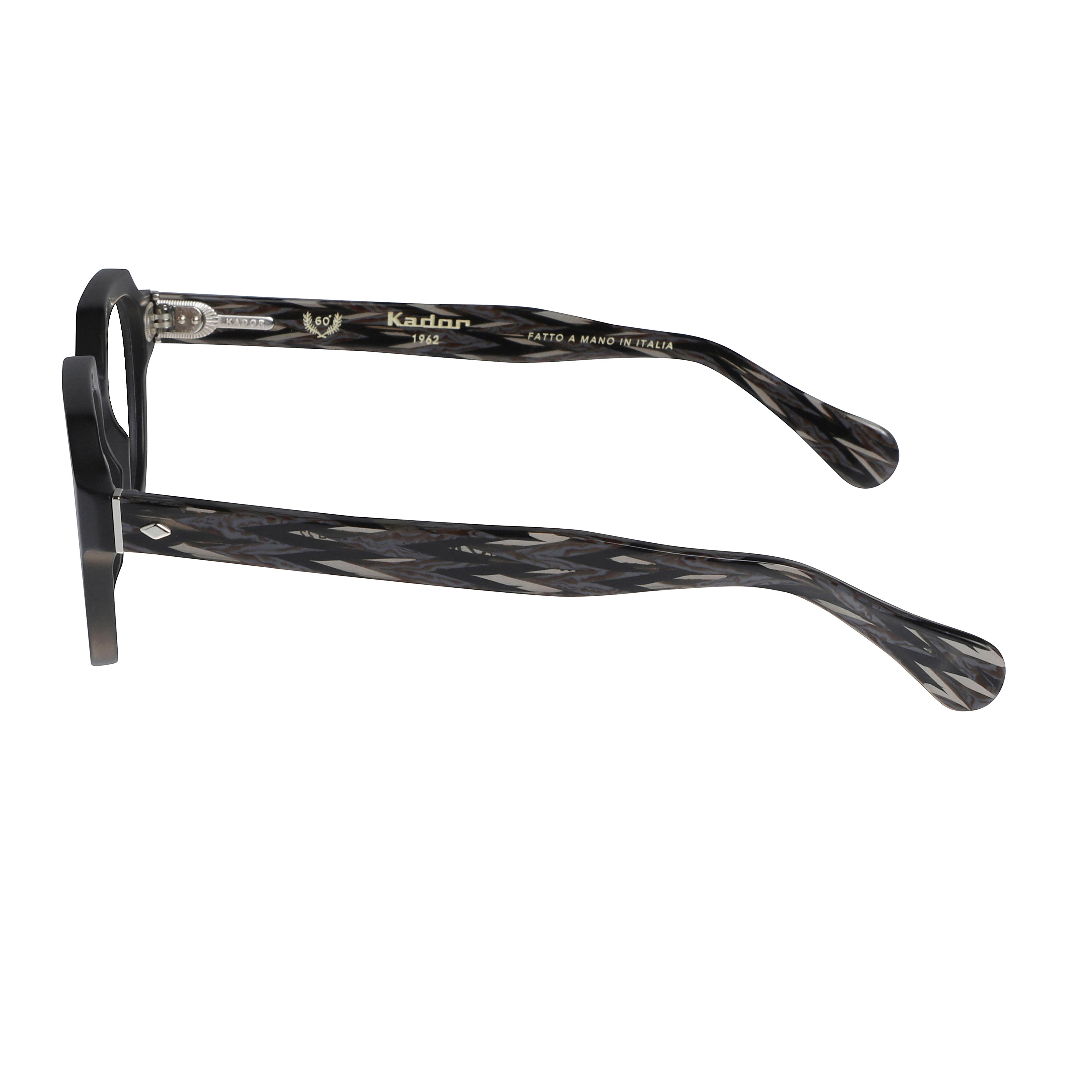 Orbit Special-V Square Frame Sunglasses with Patterned Arms