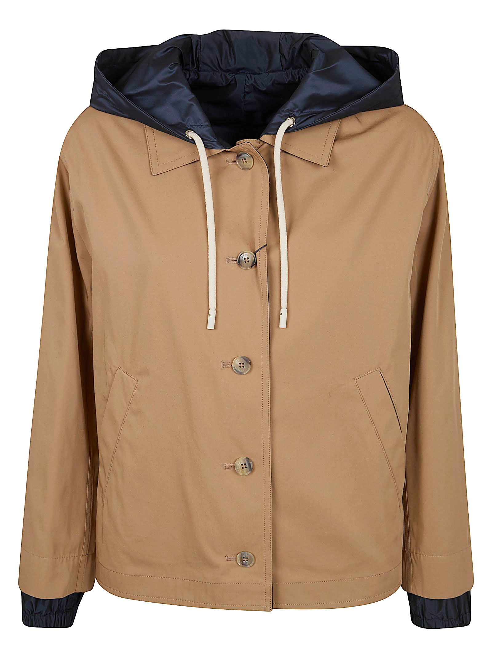 Reversible Cropped Jacket with Hood