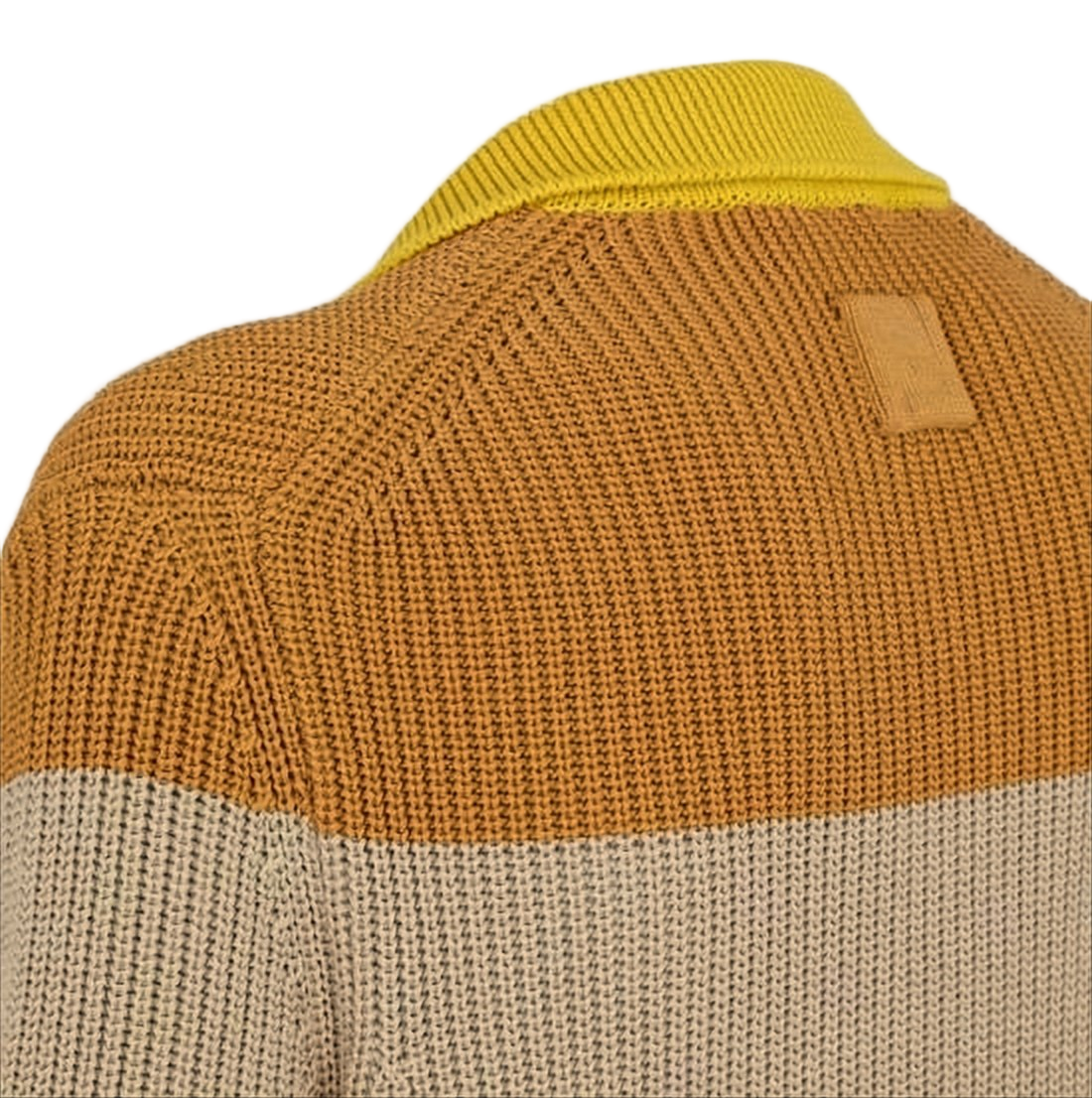 Textured Knit Sweater with Polo Collar