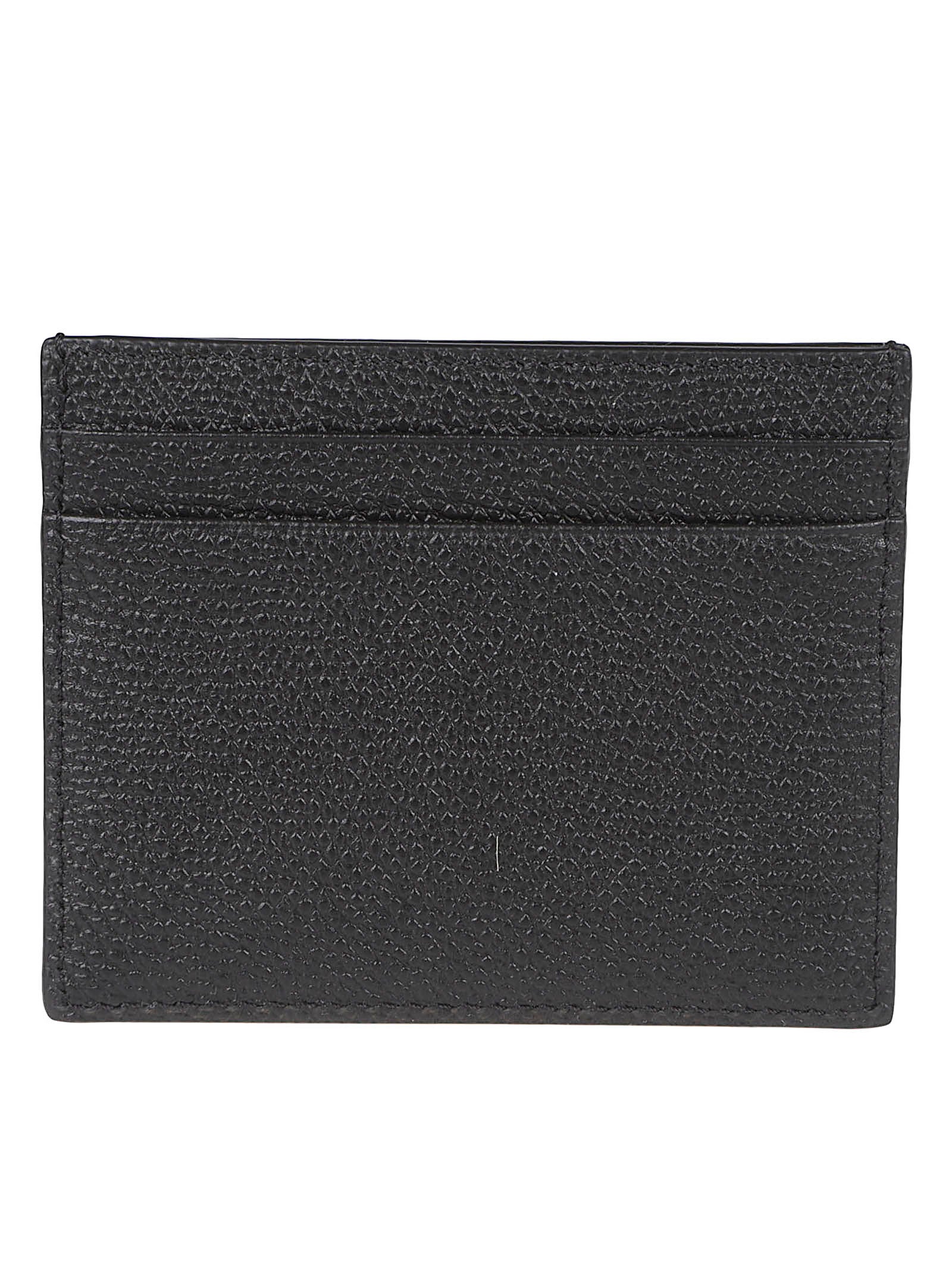 Textured Black Calf Leather Cardholder