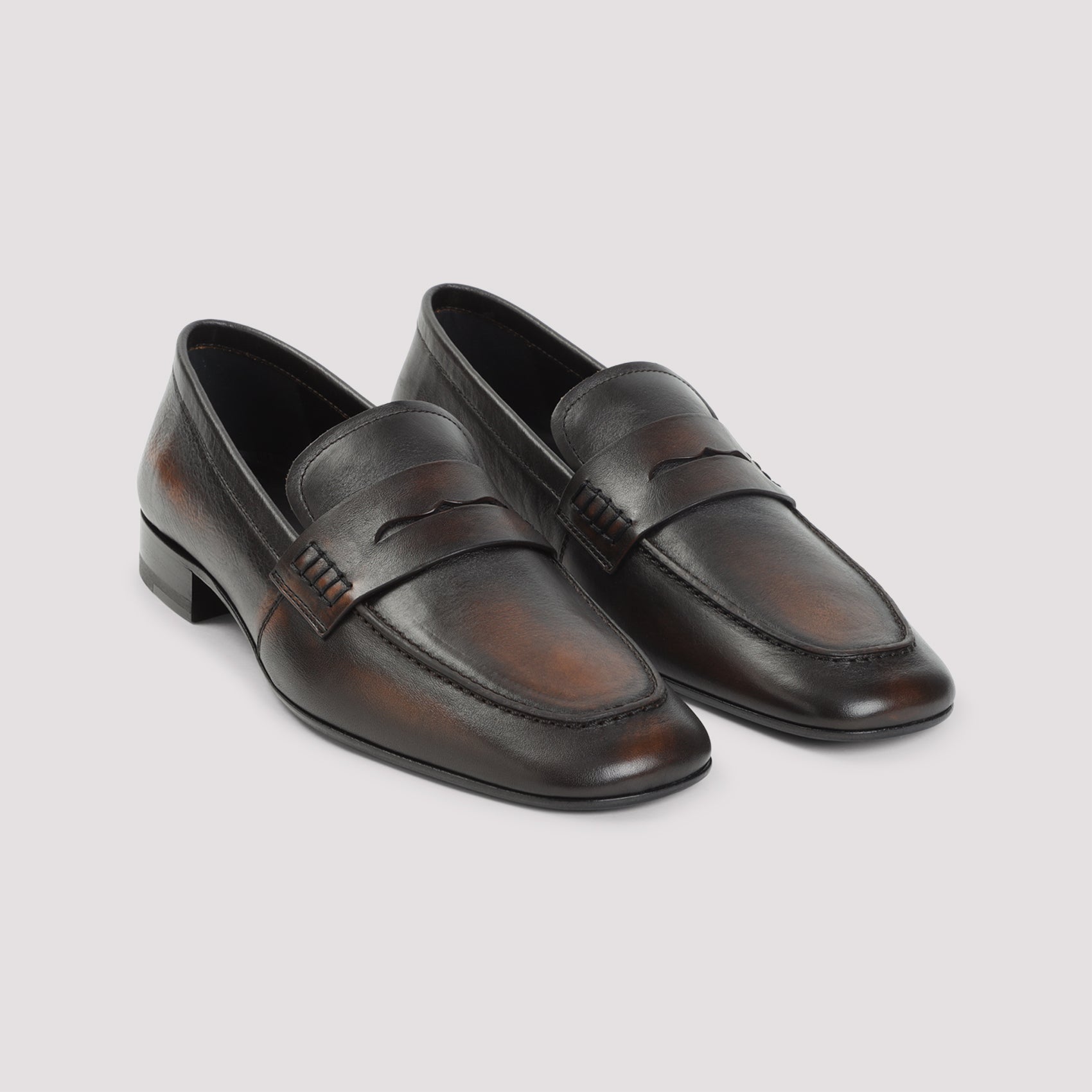 Nude Calf Leather Loafers