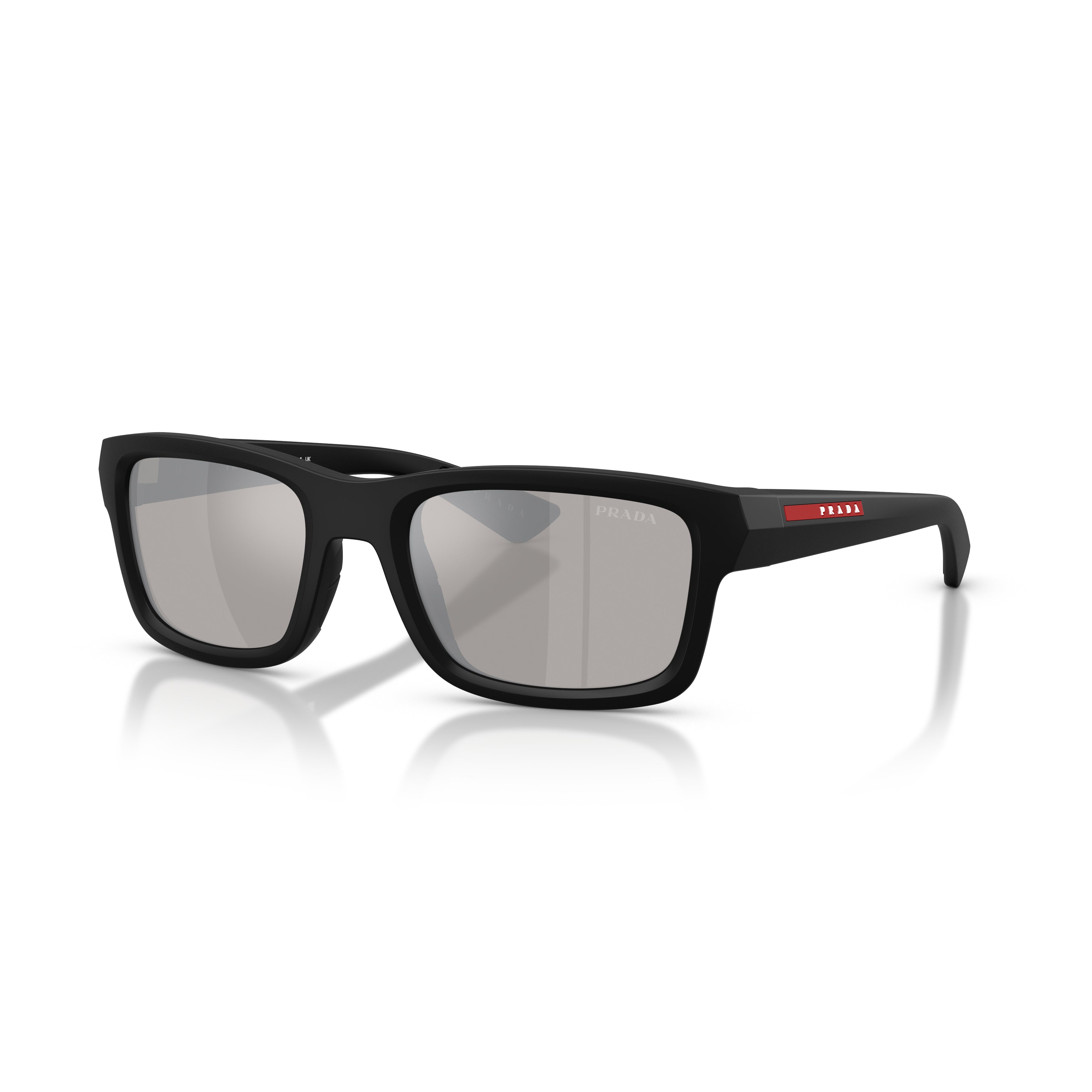 0ps B10s Matte Black Rectangular Sunglasses
