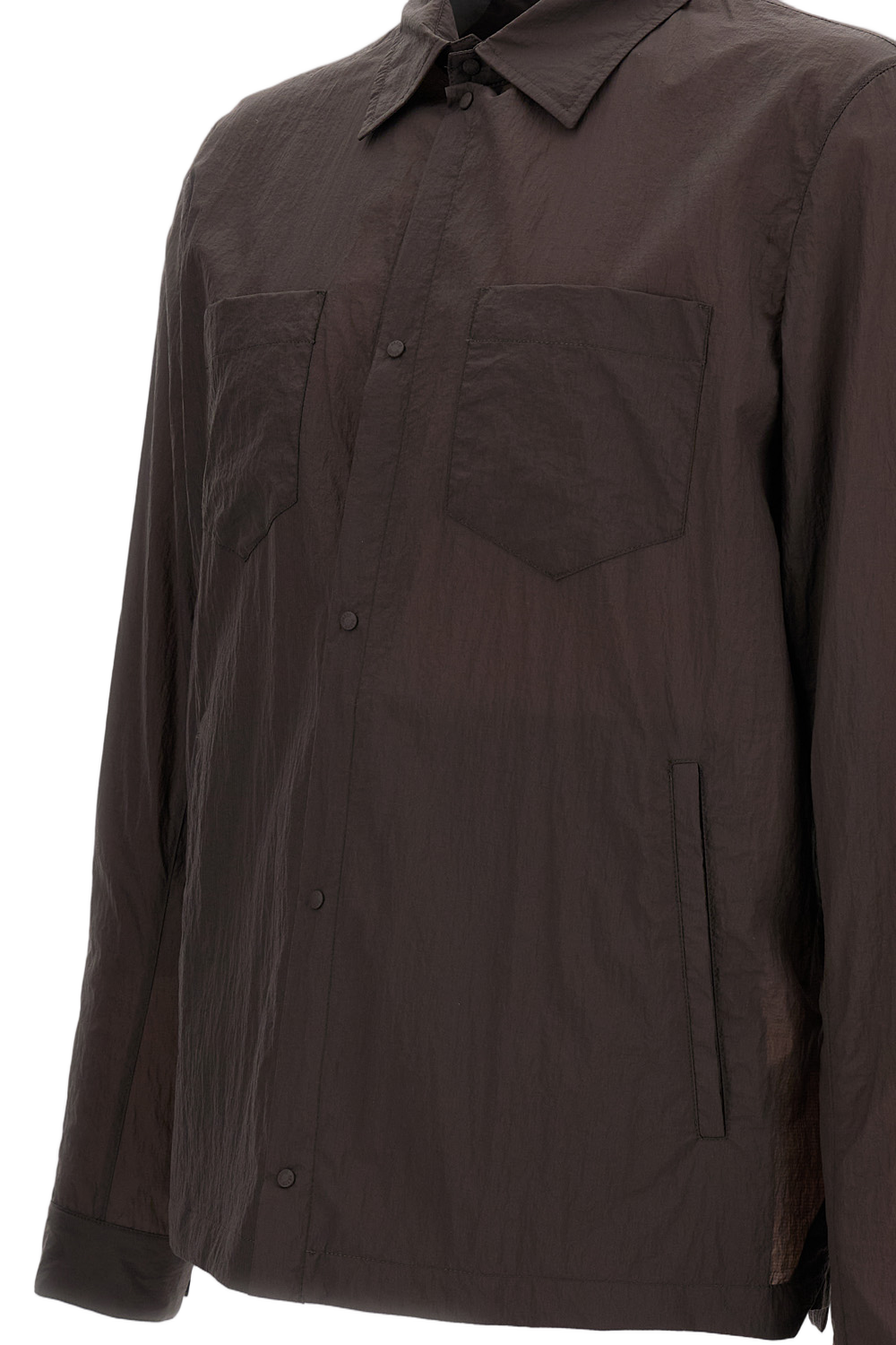 Unlined Lightweight Technical Fabric Overshirt