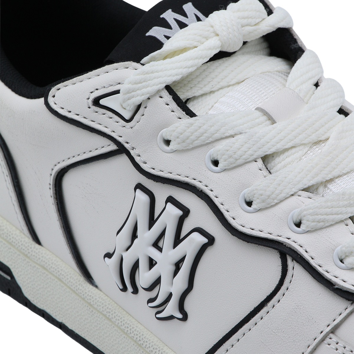 Low-top Leather Sneakers with Bold Branding