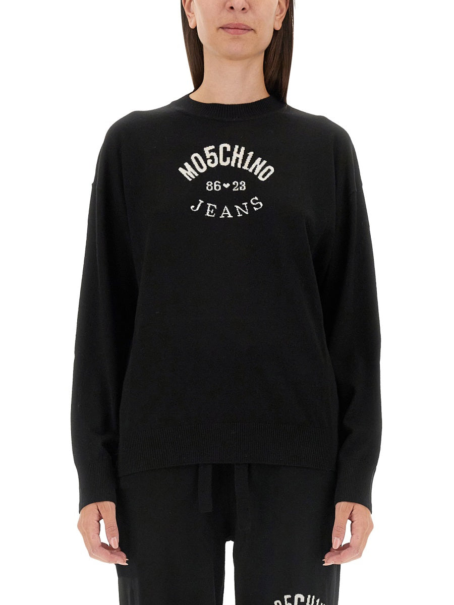 Relaxed Fit Jersey With Bold Logo Print