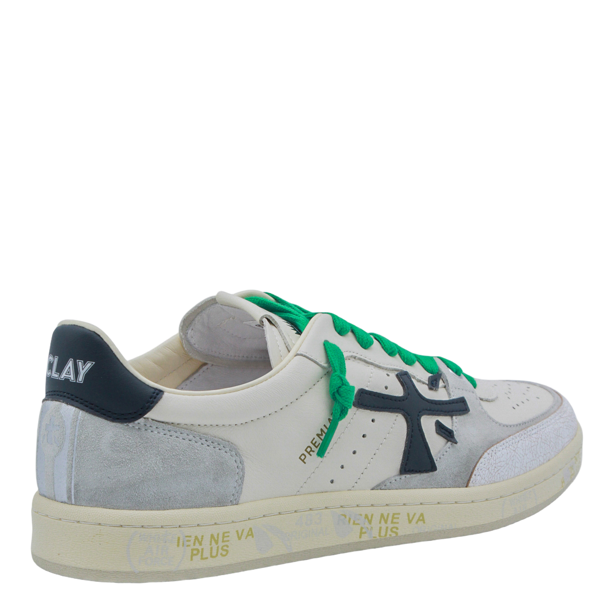 Low-Top Sneakers with Suede Overlays