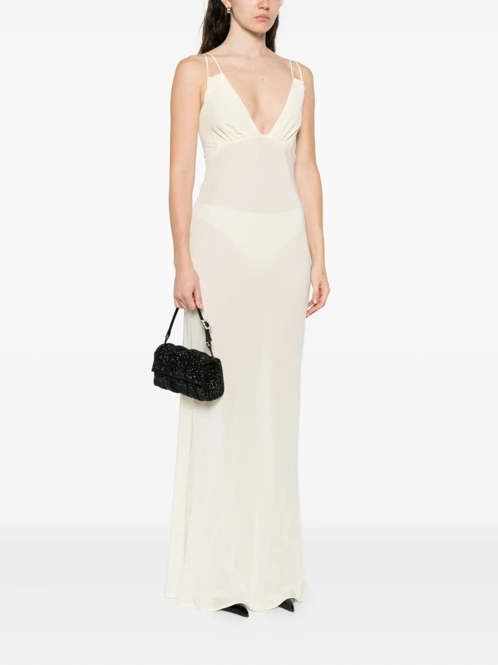 Structured Handbag With Top Handle And Detachable Strap