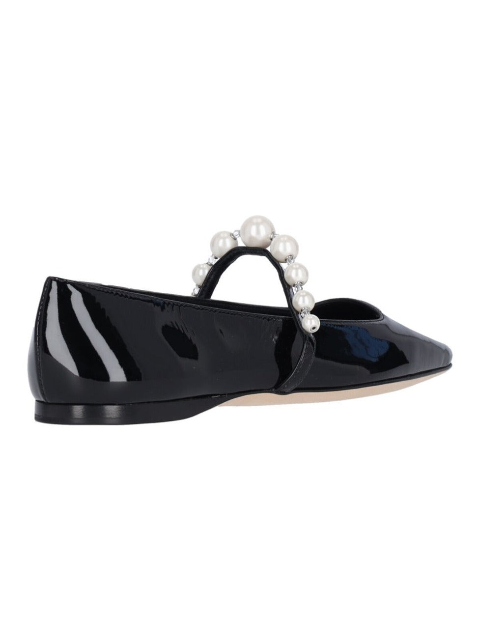 "Ade" Square-Toe Ballerinas – Black