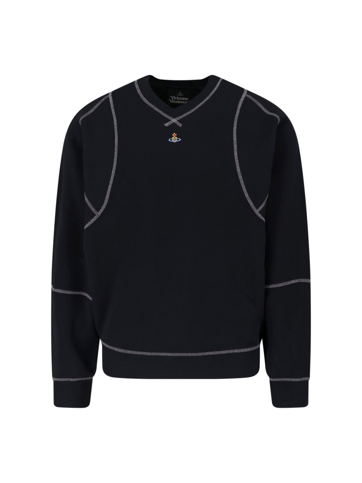 Black Classic Crew Neck Fitted Sweater