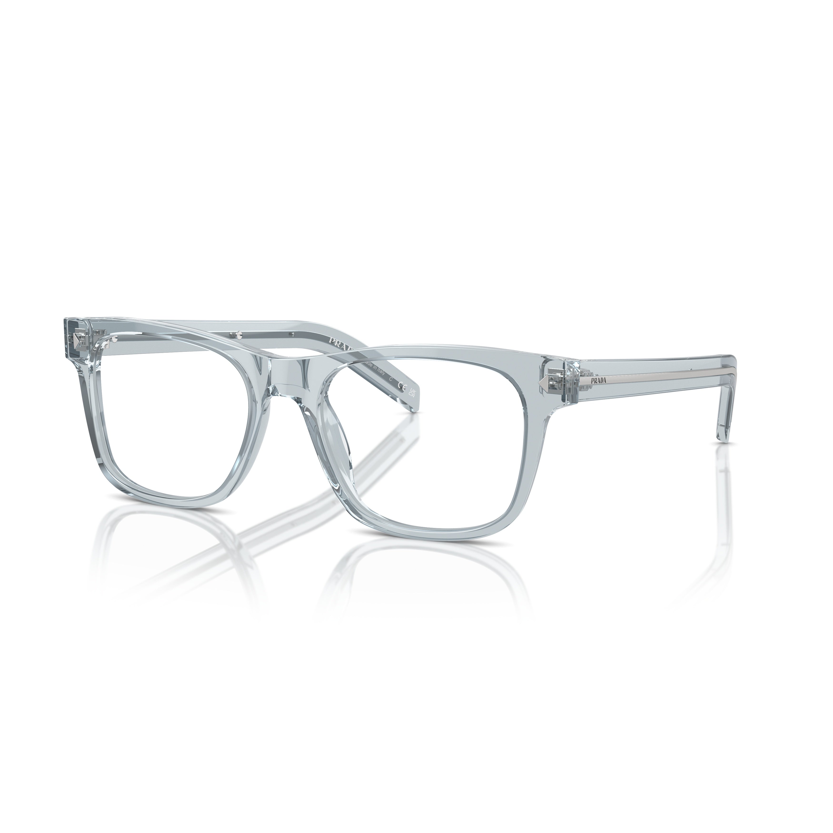 0pr A13v Transparent Acetate Square Eyeglasses