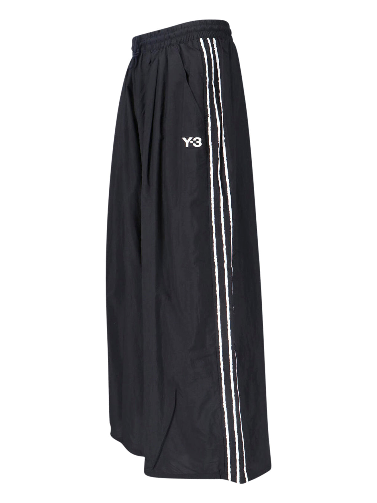 Black Edge 3 Stripes Wide-Leg Trousers