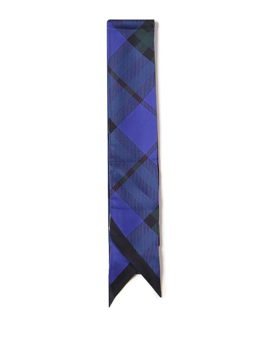 Geometric Silk Scarf with Pointed Ends