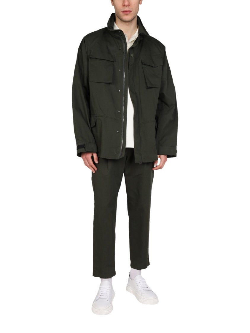 Structured High Neck Jacket With Button