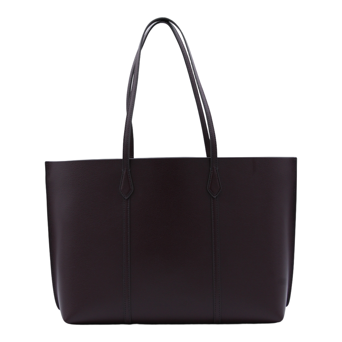 Structured Tote Bag With Vertical Seam Detailing