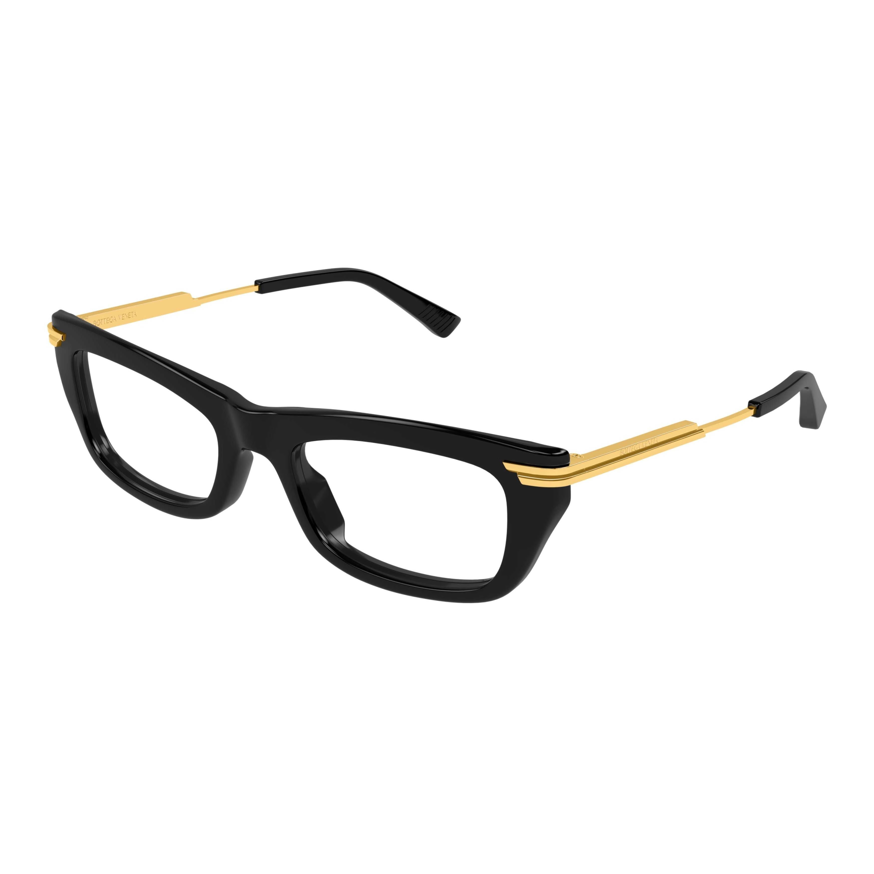 Bv1371o Rectangular Black Acetate Eyeglasses