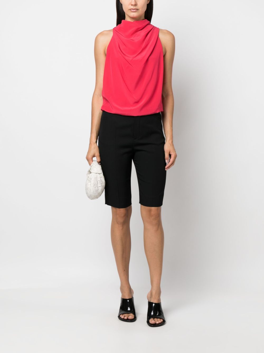 Draped Silk Top