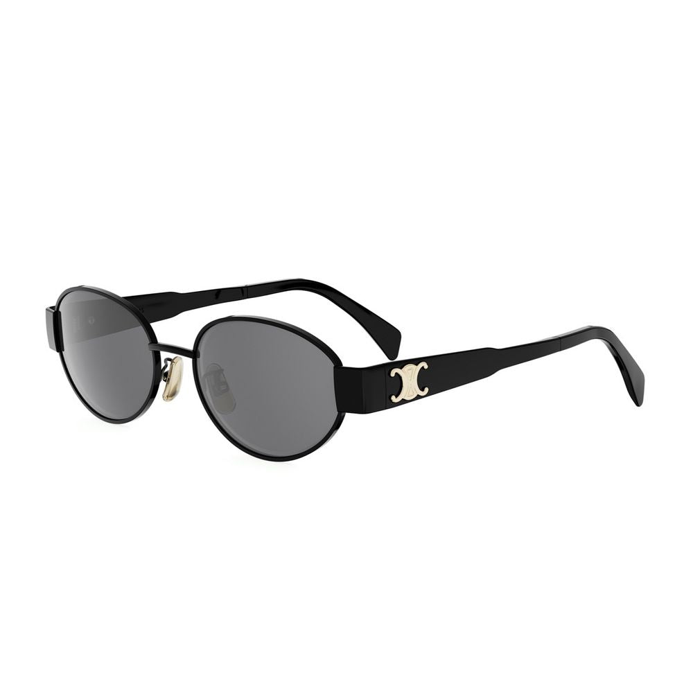 Metal Triomphe Oval Black Metal Triomphe Sunglasses