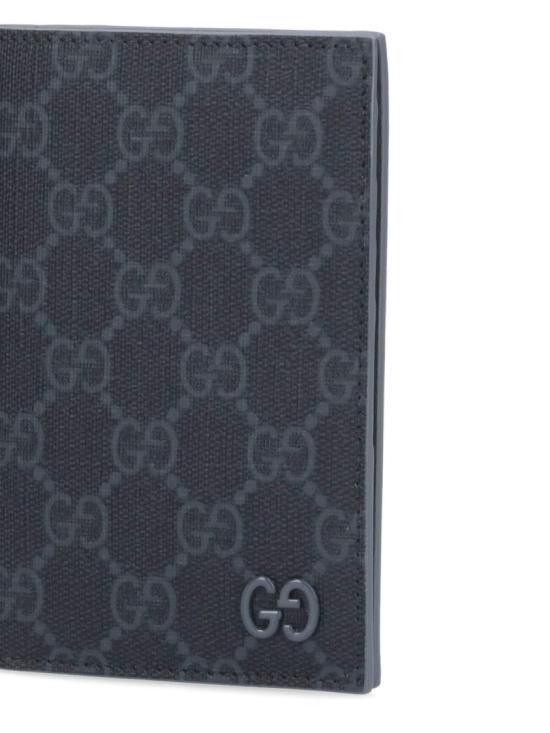Canvas Passport Case With Subtle Monogram Pattern