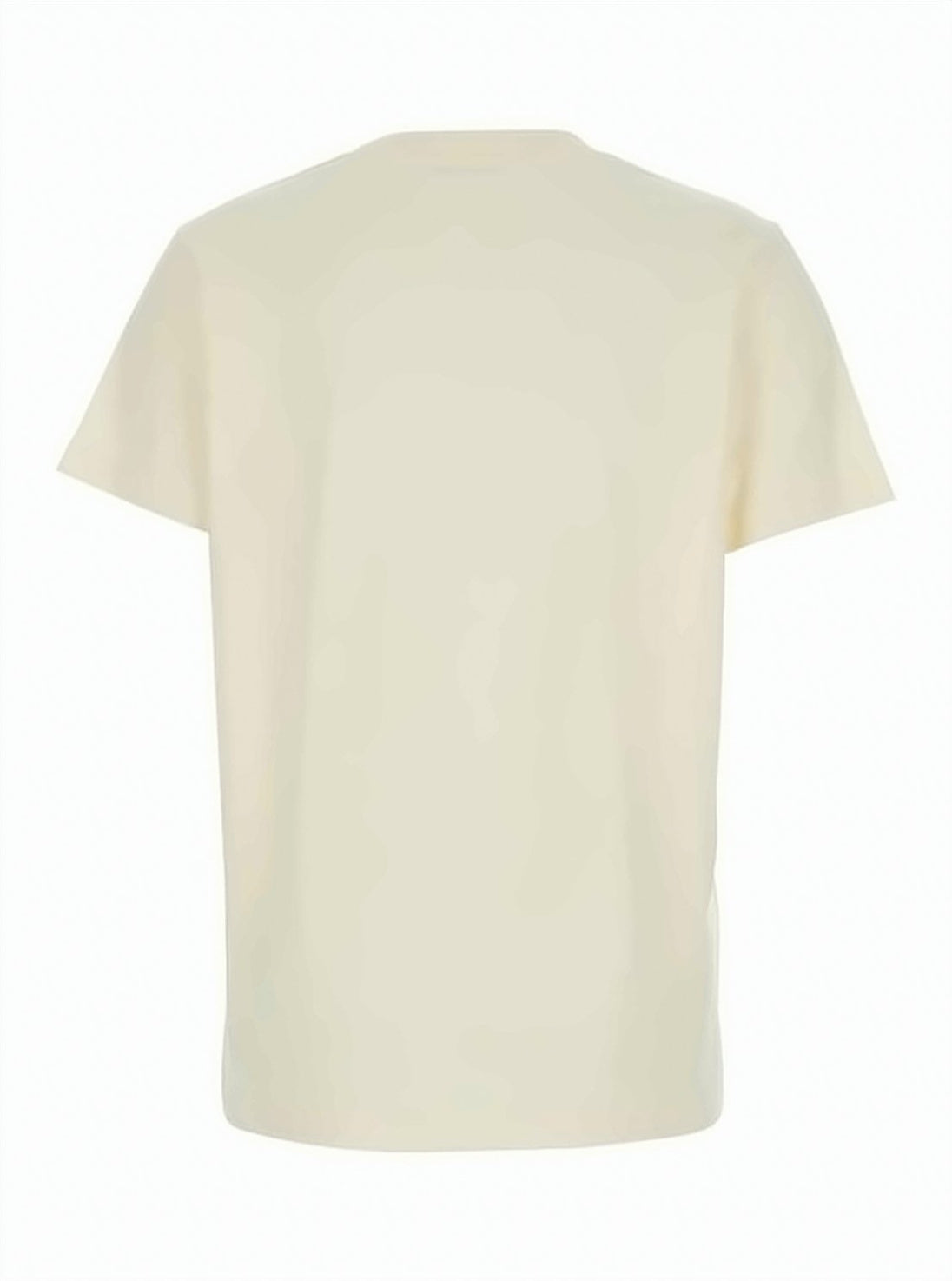 Cropped Short-Sleeved T-Shirt with Horizontal Stripe