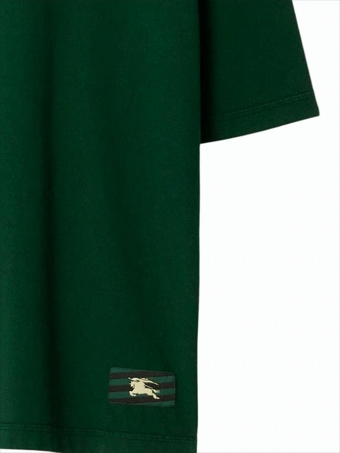 Boxy-Fit Deep Green Cotton T-Shirt