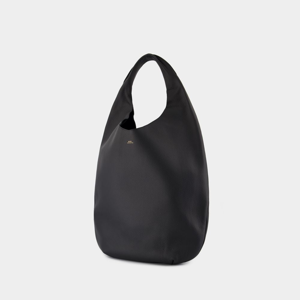 Le Neige Shoulder Bag -Leather - Black