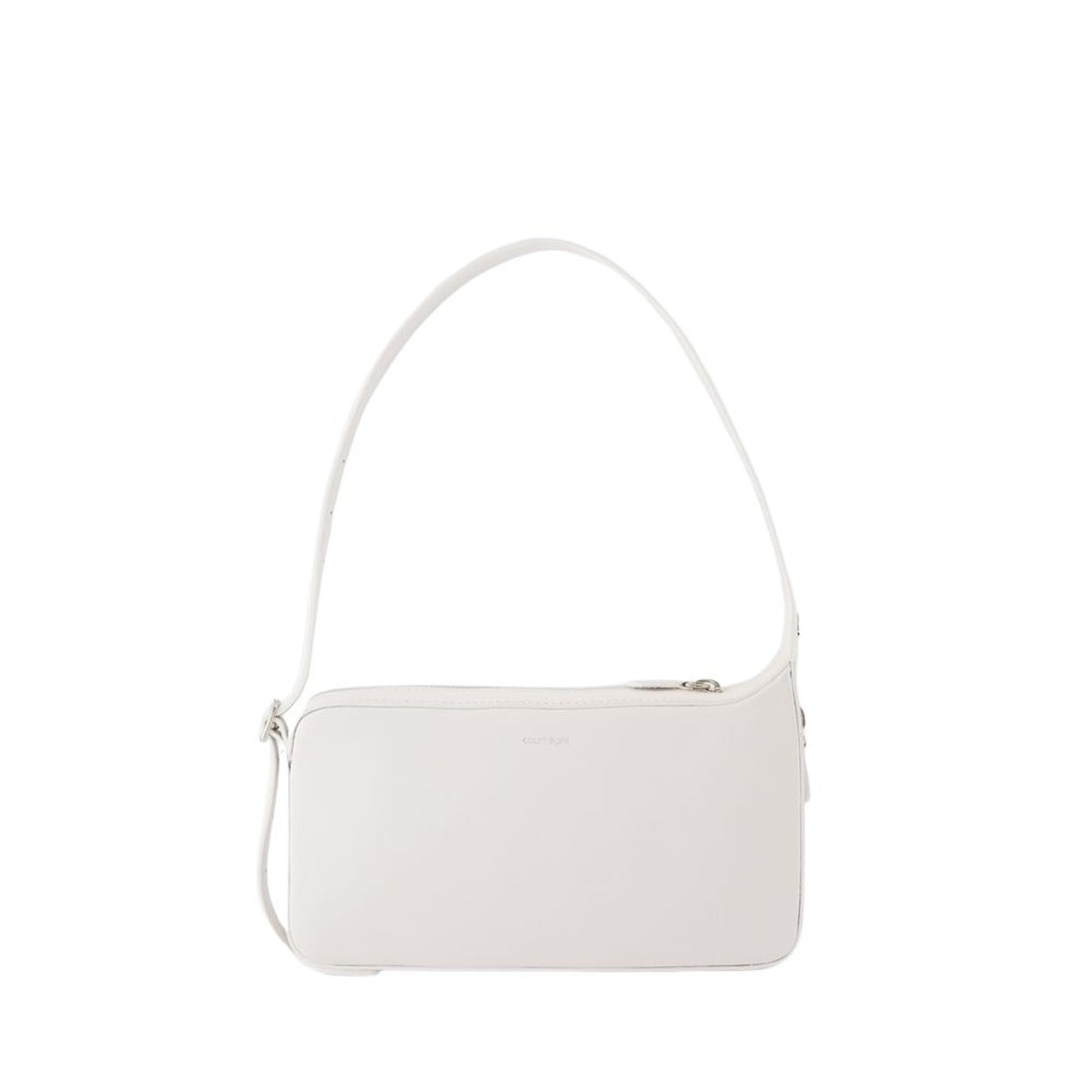 One Racer Baguette Shoulder Bag - Leather - White