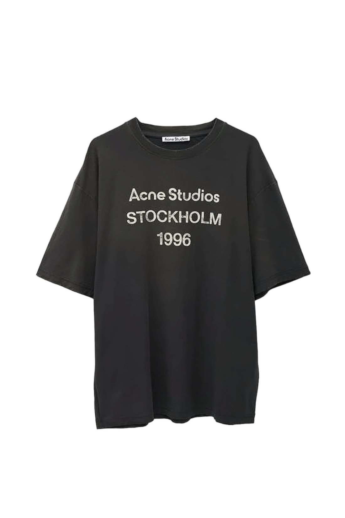 Boxy-Fit Short-Sleeved T-Shirt With Distressed Print