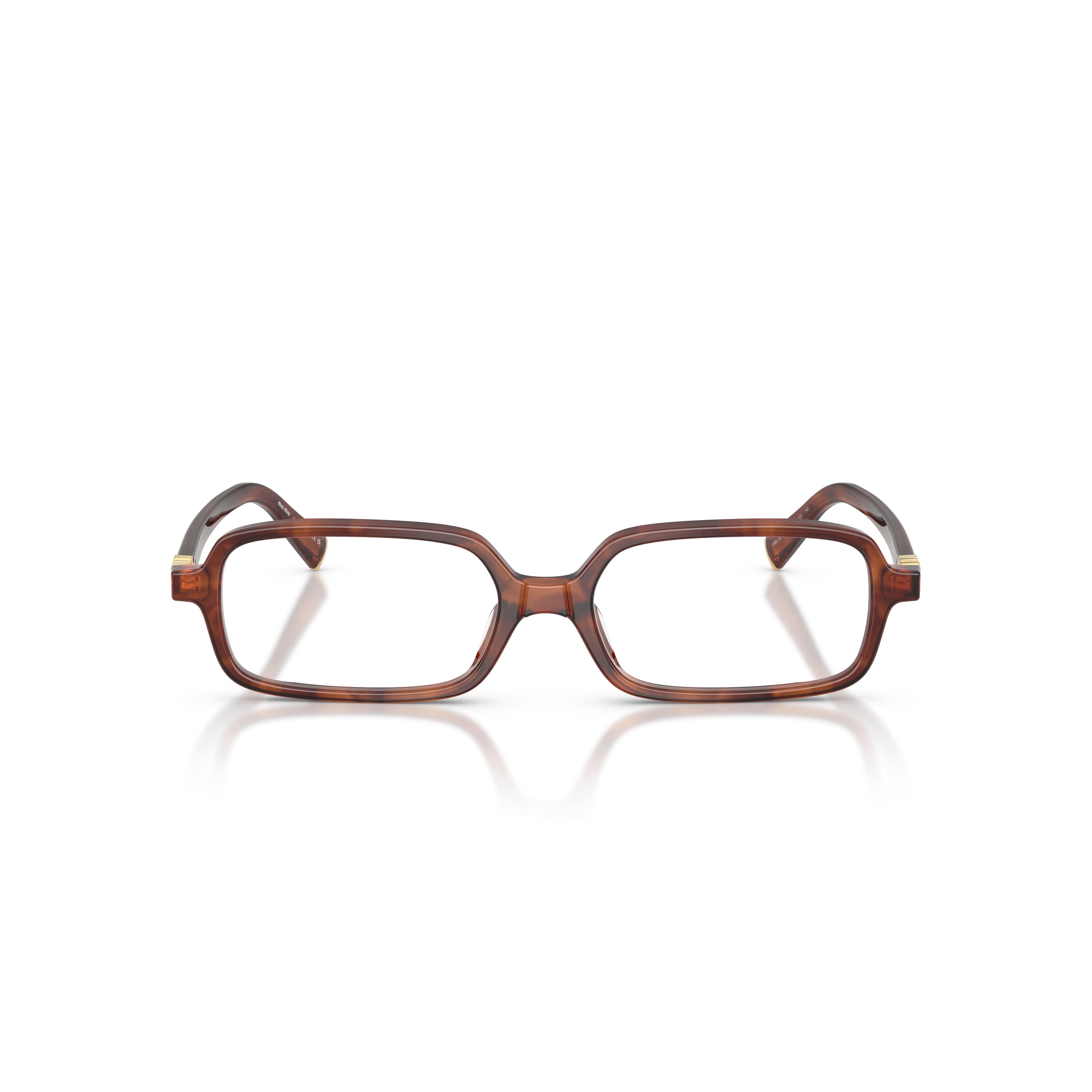 0mu 01yv Tortoiseshell Acetate Rectangular Eyeglasses