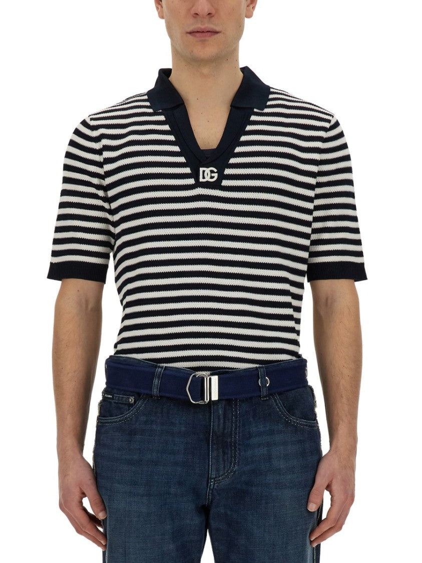 V-Neck Polo Shirt