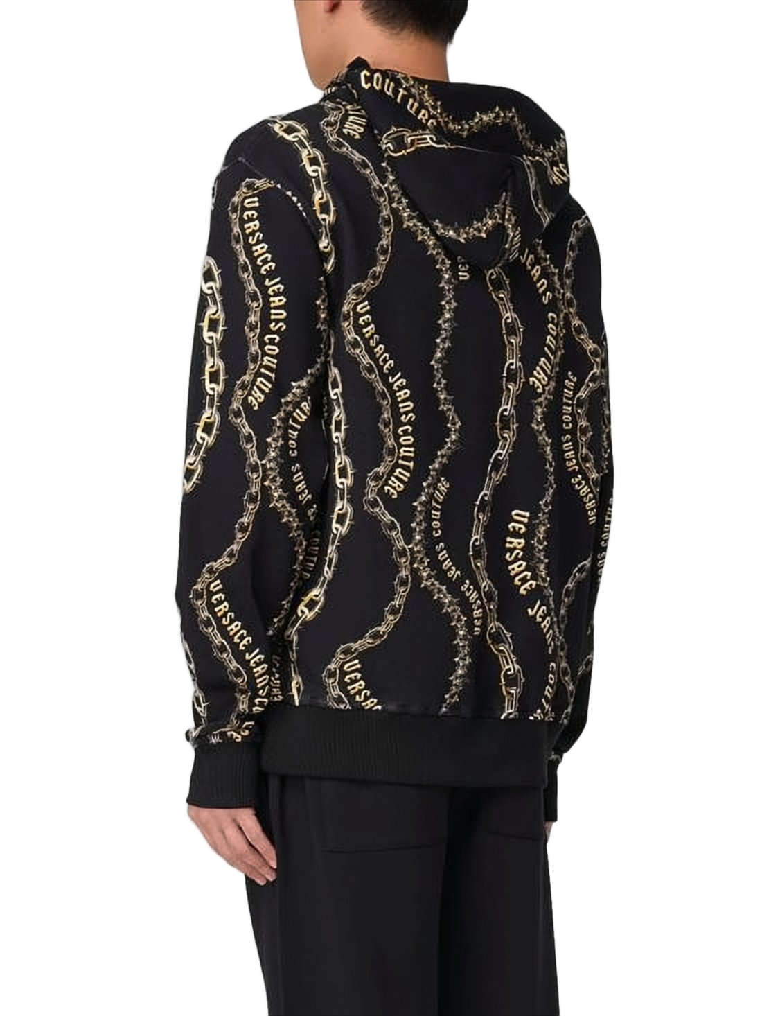 Chain Motif Print Versace Hoodie