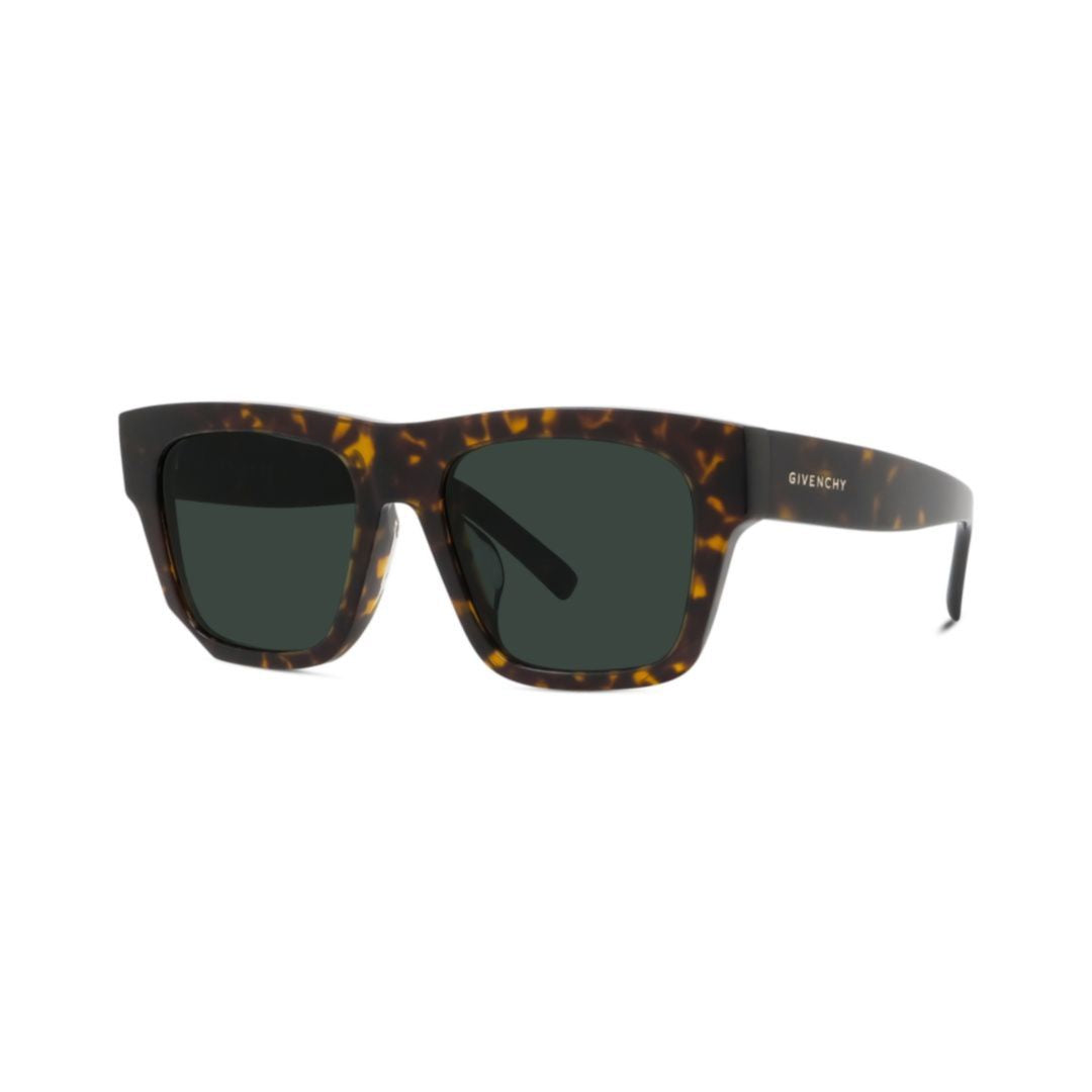 Gv40002u Rectangular Tortoiseshell Sunglasses with Sleek Arms