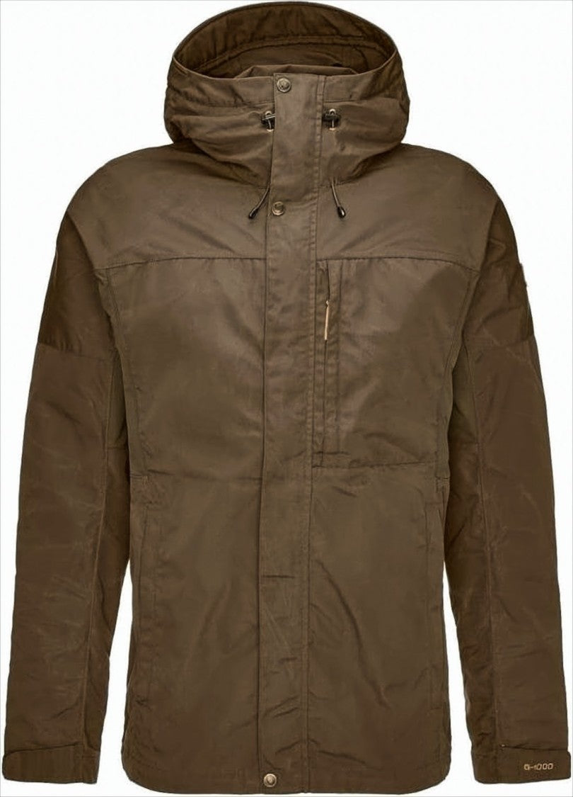 G-1000 Fabric Brown Jacket With Adjustable Features And Functional Design