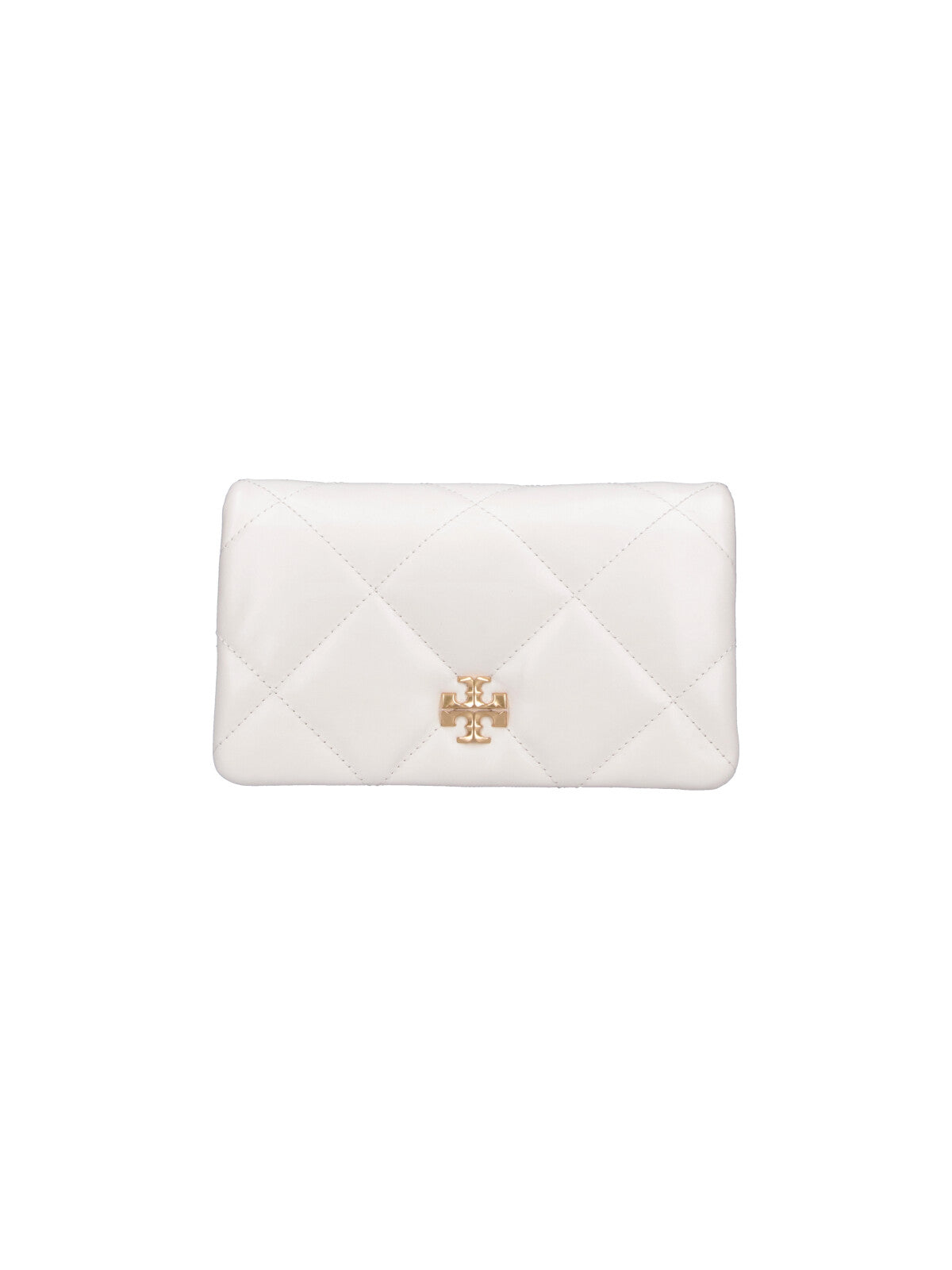 White Kira Quilted Nappa Wallet