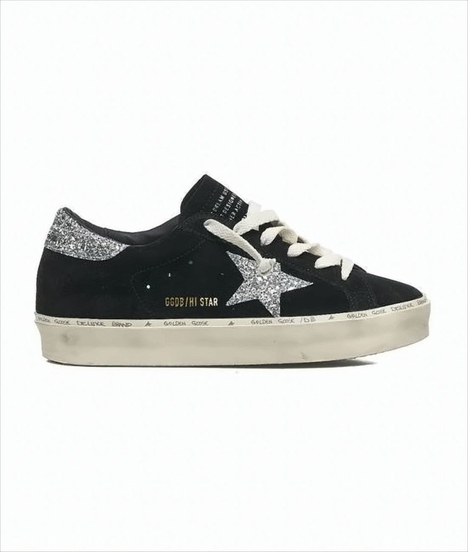 Low-Top Black Suede Sneakers