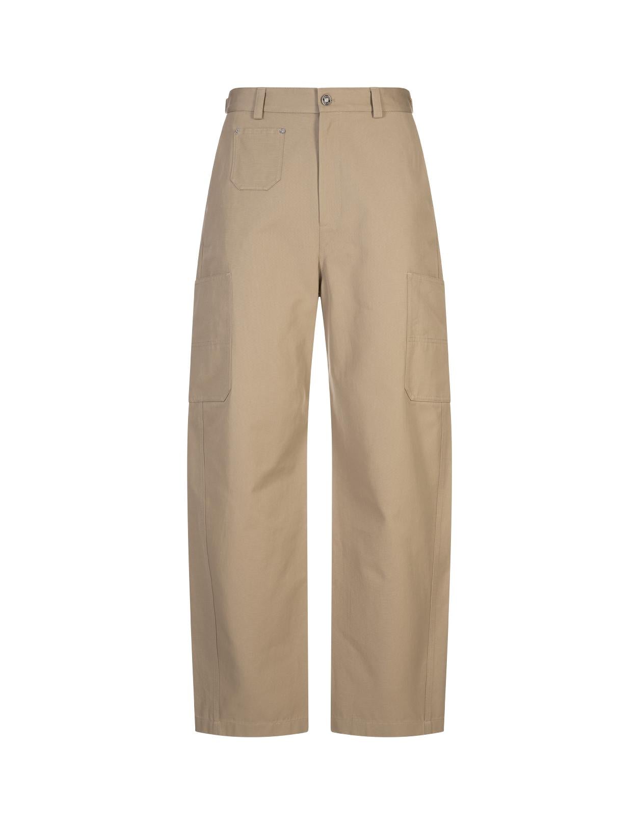 Wide-Leg Cargo Trousers With Multiple Patch Pockets