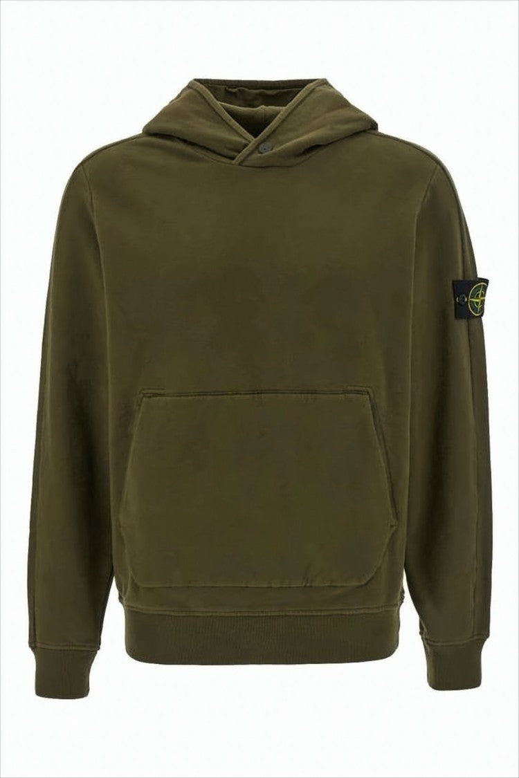 Relaxed Fit Hooded Sweatshirt with Logo Patch